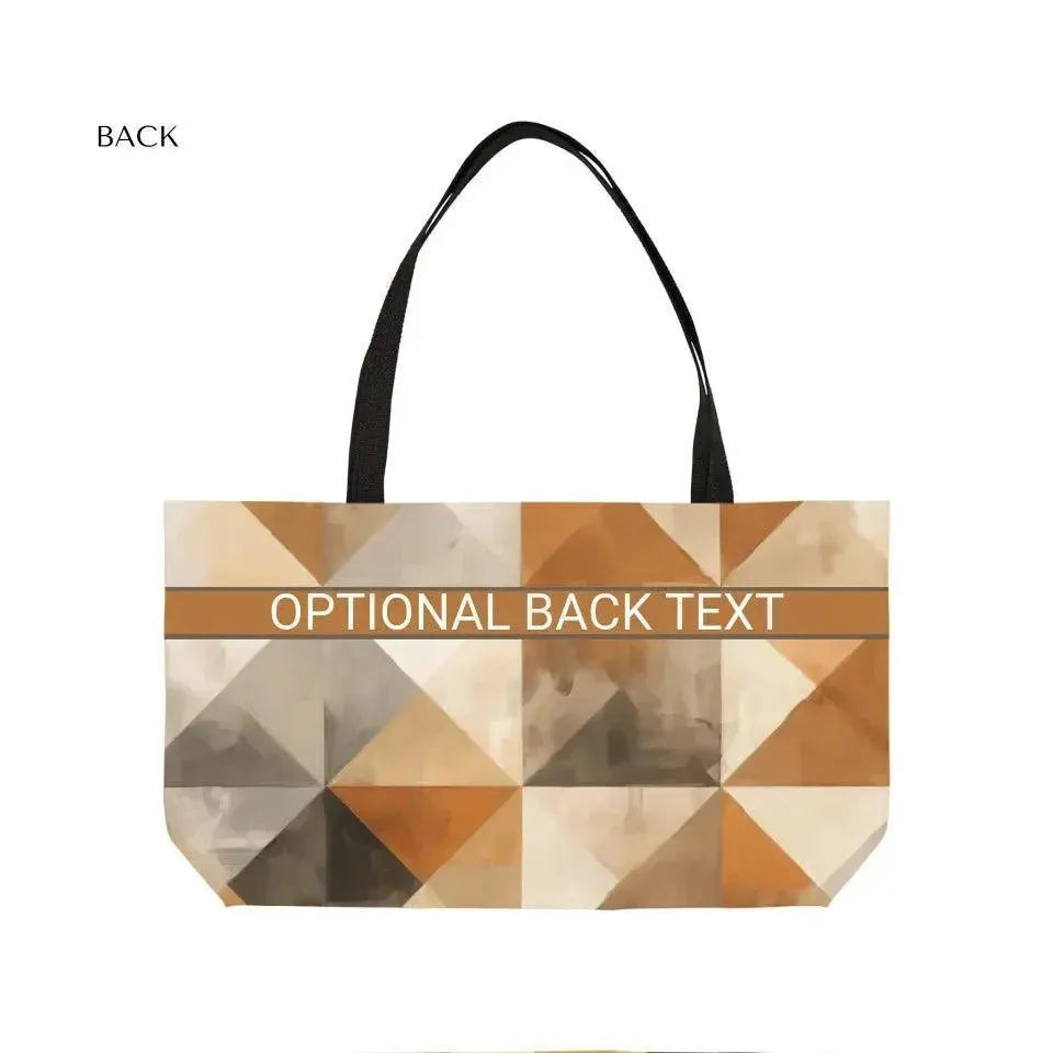 Custom Earthy Geometric Tote Bags - ARTFULANE