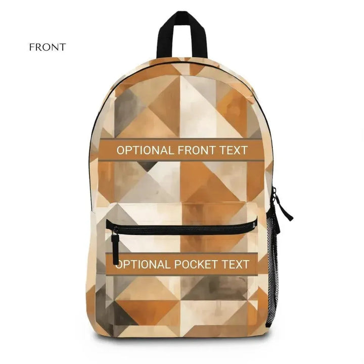 Custom Earthy Geometric Tote Bags - ARTFULANE