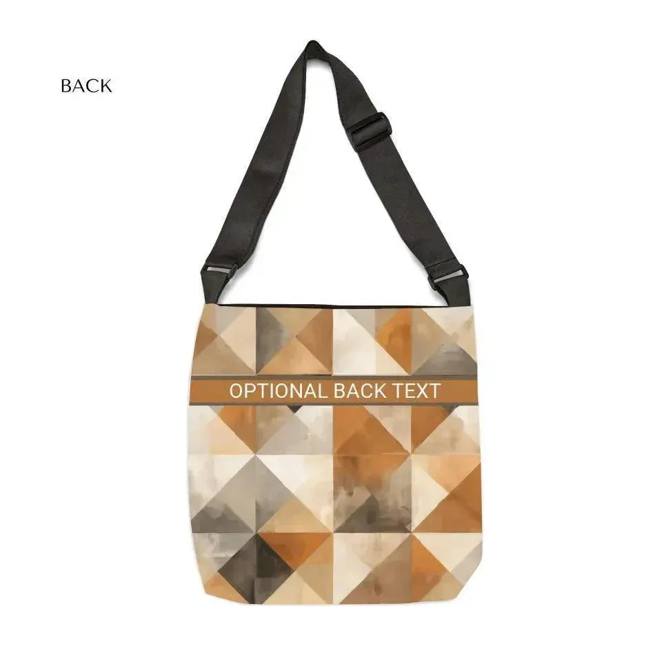 Custom Earthy Geometric Tote Bags - ARTFULANE