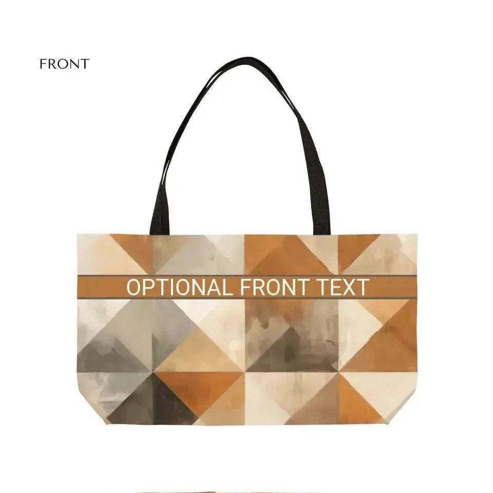 Custom Earthy Geometric Tote Bags - ARTFULANE