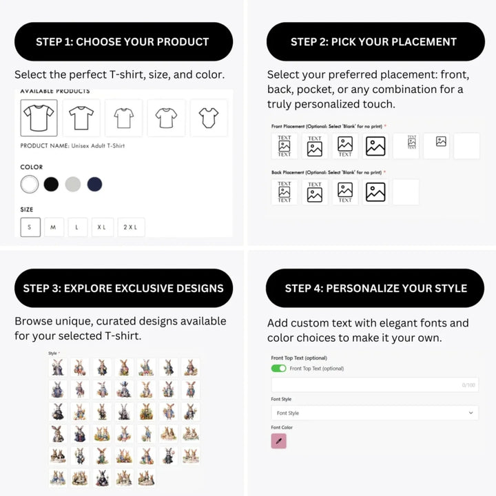 how-to-design-custom-Easter-Bunny-t-shirt-personalization-options-artfulane