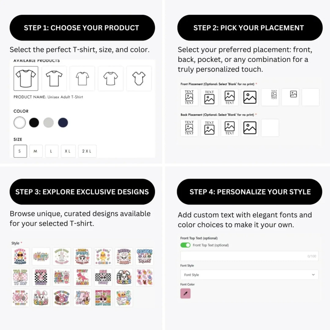 how-to-design-custom-Easter-Design-t-shirt-personalization-options-artfulane