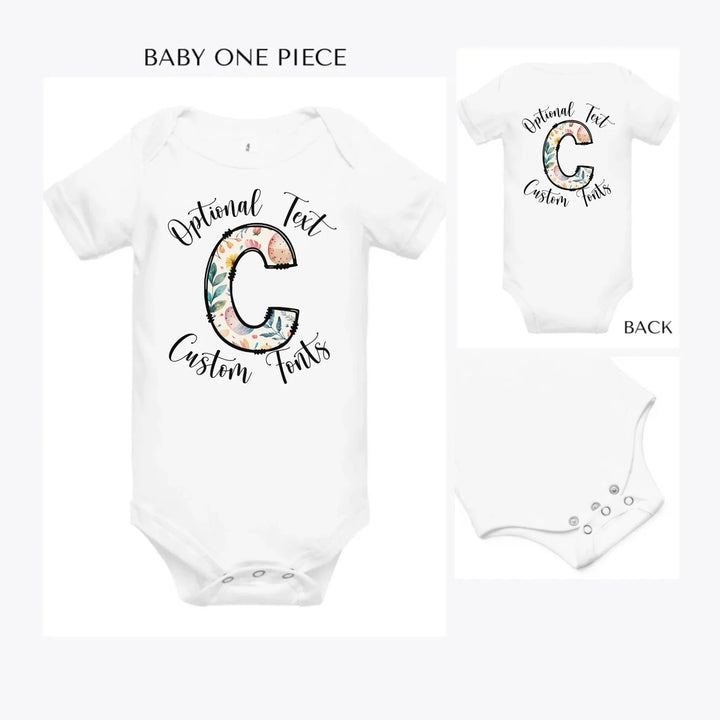 Easter-Doodle-Letter-Initial-custom-baby-onesie-artfulane