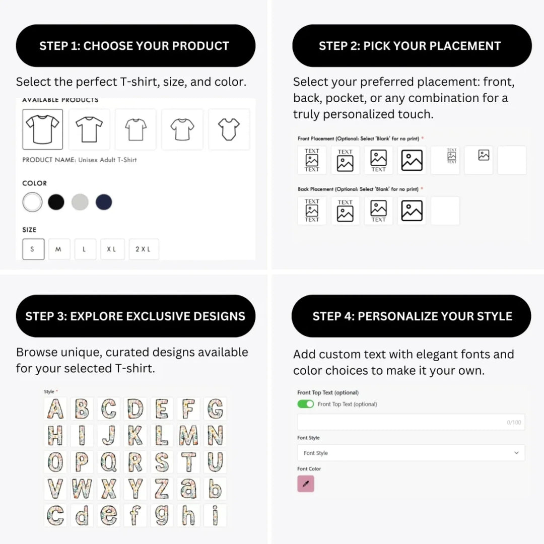 how-to-design-custom-Easter-Doodle-Letter-Initial-t-shirt-personalization-options-artfulane