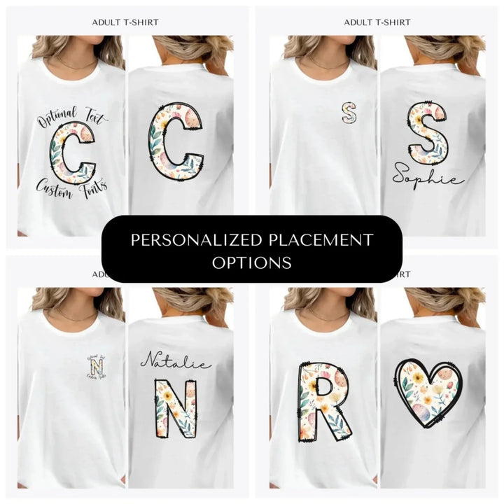 Easter-Doodle-Letter-Initial-custom-adult-t-shirt-design-placement-front-back-pocket-artfulane