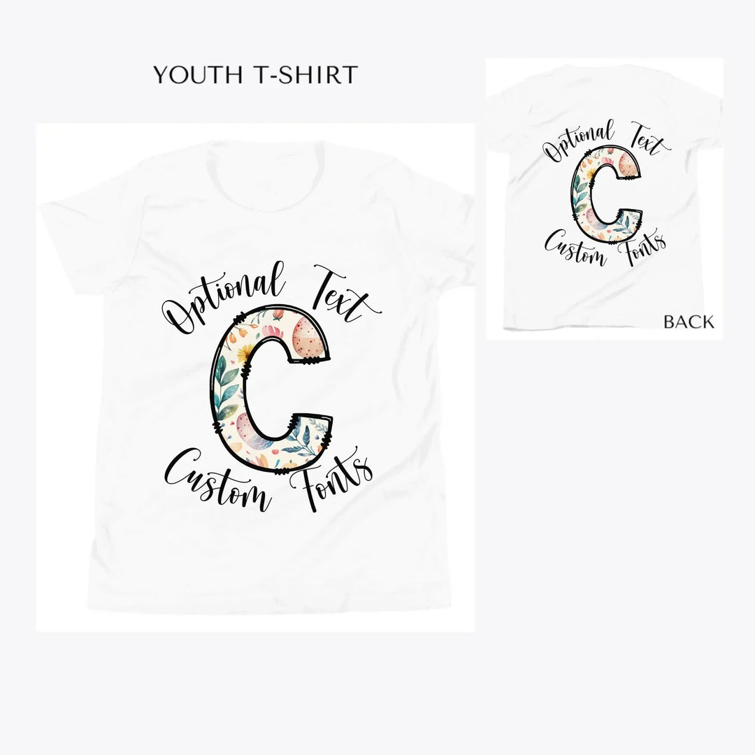 Easter-Doodle-Letter-Initial-custom-youth-t-shirt-artfulane