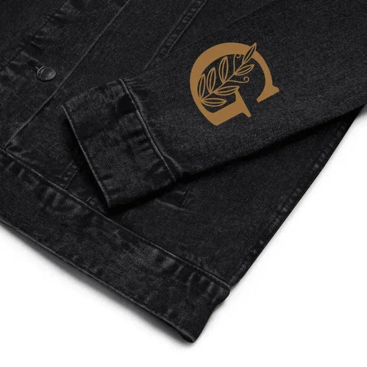 Custom Embroidered Autumn Leaf Monogram Jacket - ARTFULANE