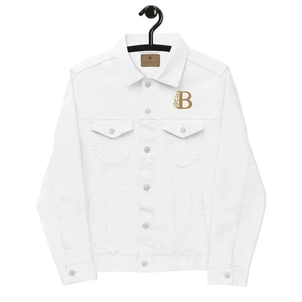 Custom Embroidered Autumn Leaf Monogram Jacket - ARTFULANE