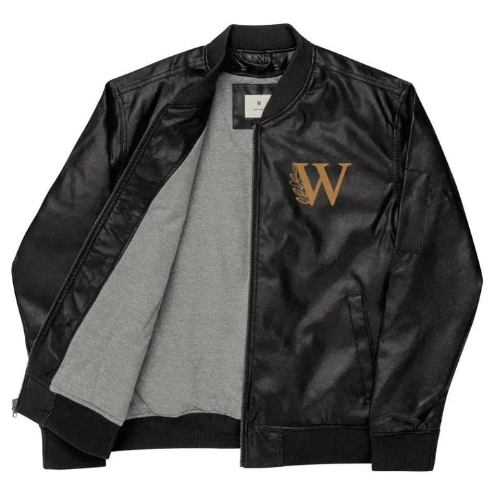 Custom Embroidered Autumn Leaf Monogram Jacket - ARTFULANE