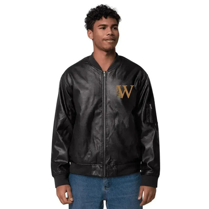 Custom Embroidered Autumn Leaf Monogram Jacket - ARTFULANE