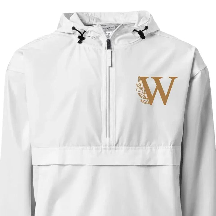 Custom Embroidered Autumn Leaf Monogram Jacket - ARTFULANE