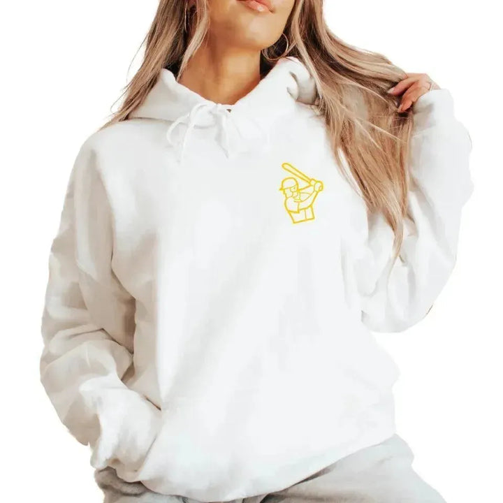 Custom Embroidered Baseball Icons Hoodie and Sweatshirt - ARTFULANE
