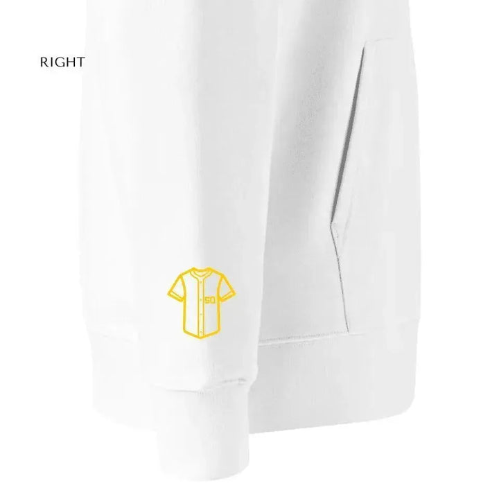 Custom Embroidered Baseball Icons Hoodie and Sweatshirt - ARTFULANE