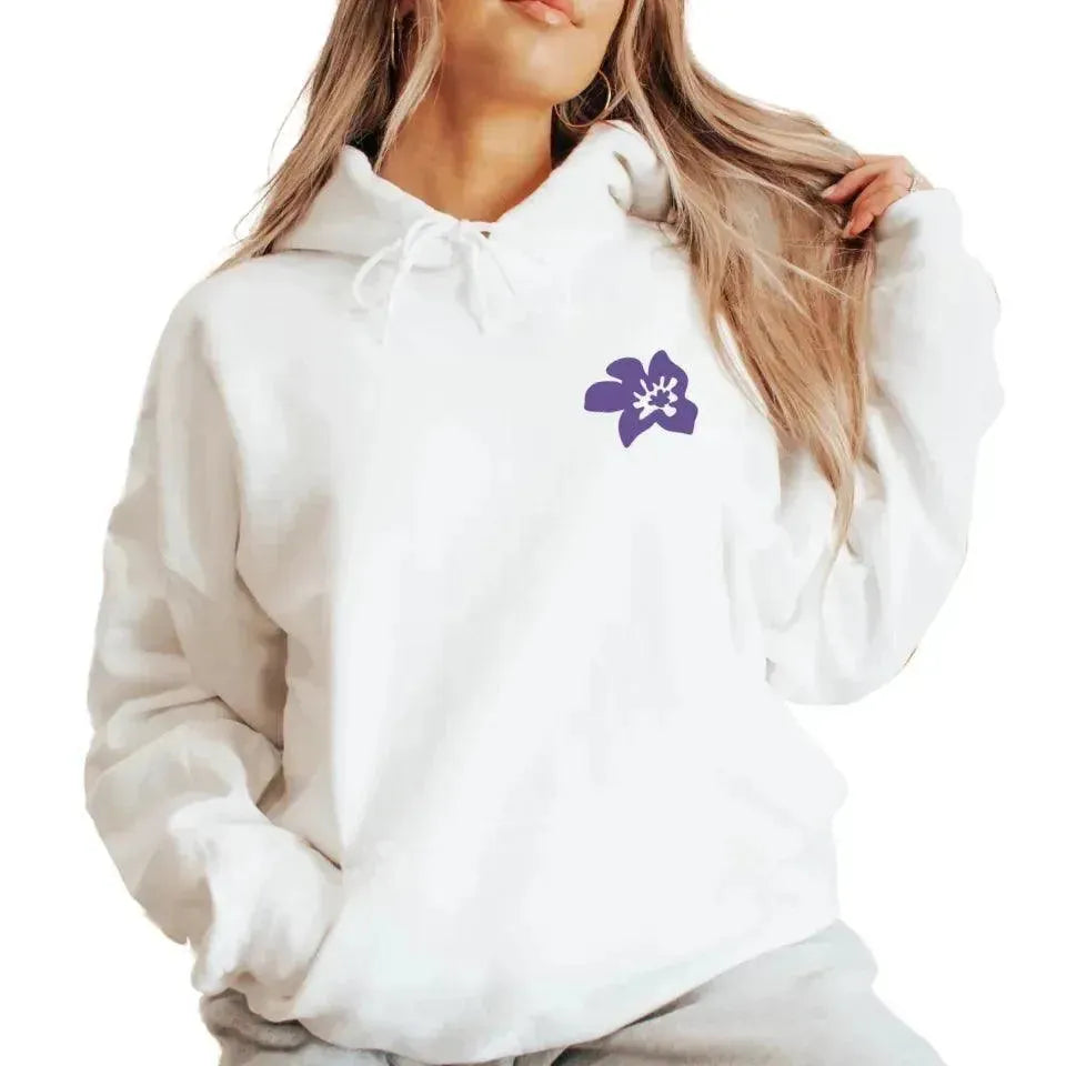 Custom Embroidered Boho Flowers Hoodie and Sweatshirt - ARTFULANE