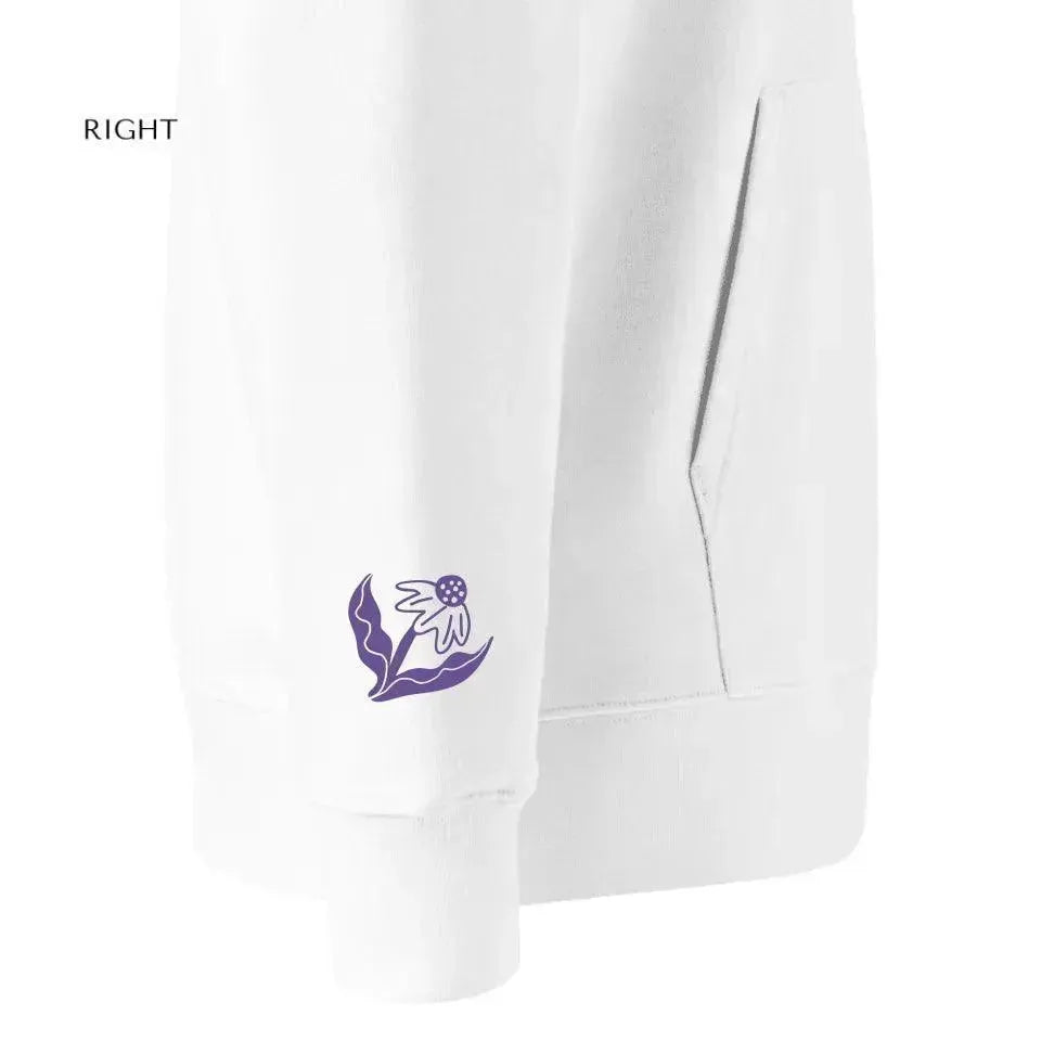Custom Embroidered Boho Flowers Hoodie and Sweatshirt - ARTFULANE