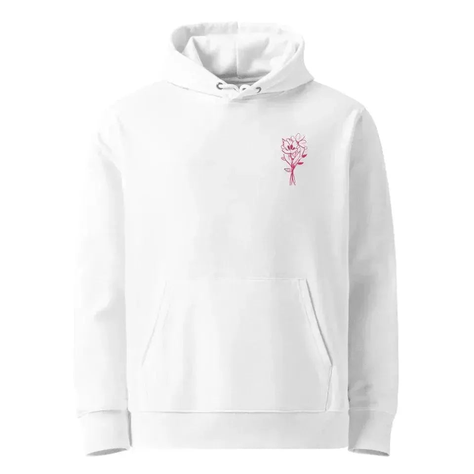 Custom Embroidered Bunch of Flowers Line Art Sweatshirt and Hoodie - ARTFULANE