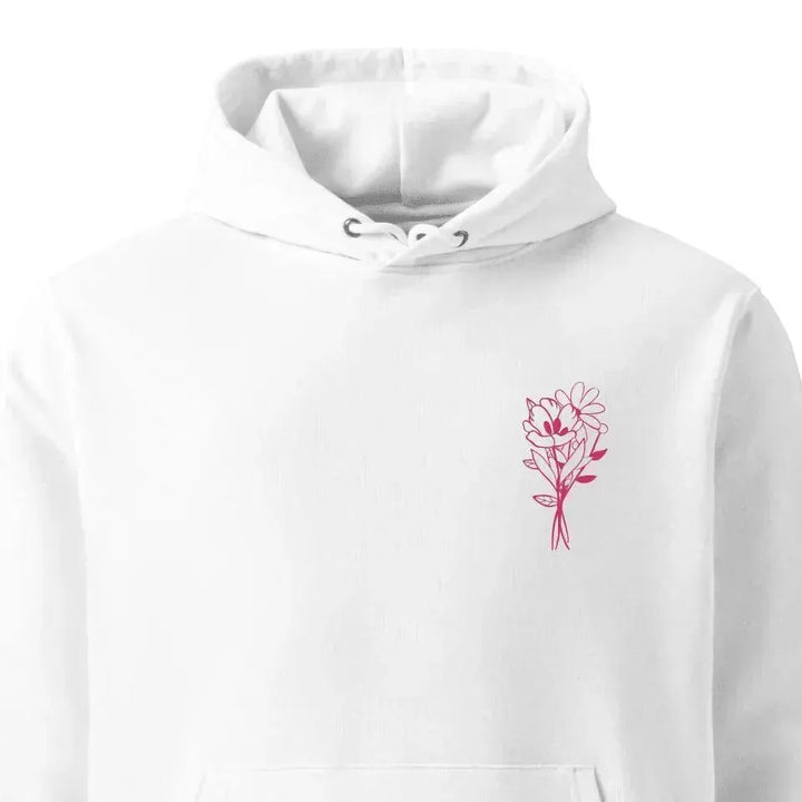 Custom Embroidered Bunch of Flowers Line Art Sweatshirt and Hoodie - ARTFULANE