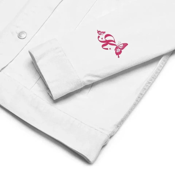 Custom Embroidered Butterflies Initial Jacket - ARTFULANE