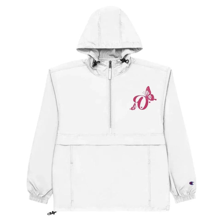 Custom Embroidered Butterflies Initial Jacket - ARTFULANE