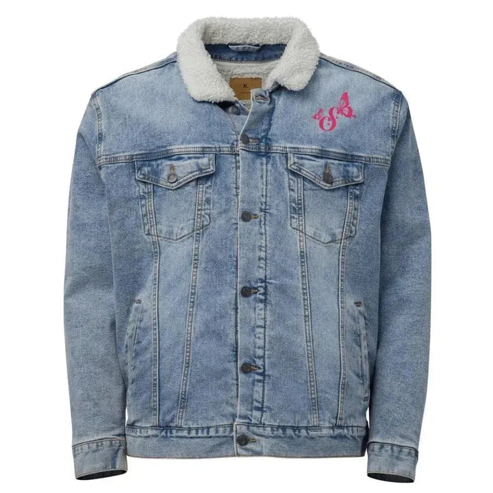 Custom Embroidered Butterflies Initial Jacket - ARTFULANE
