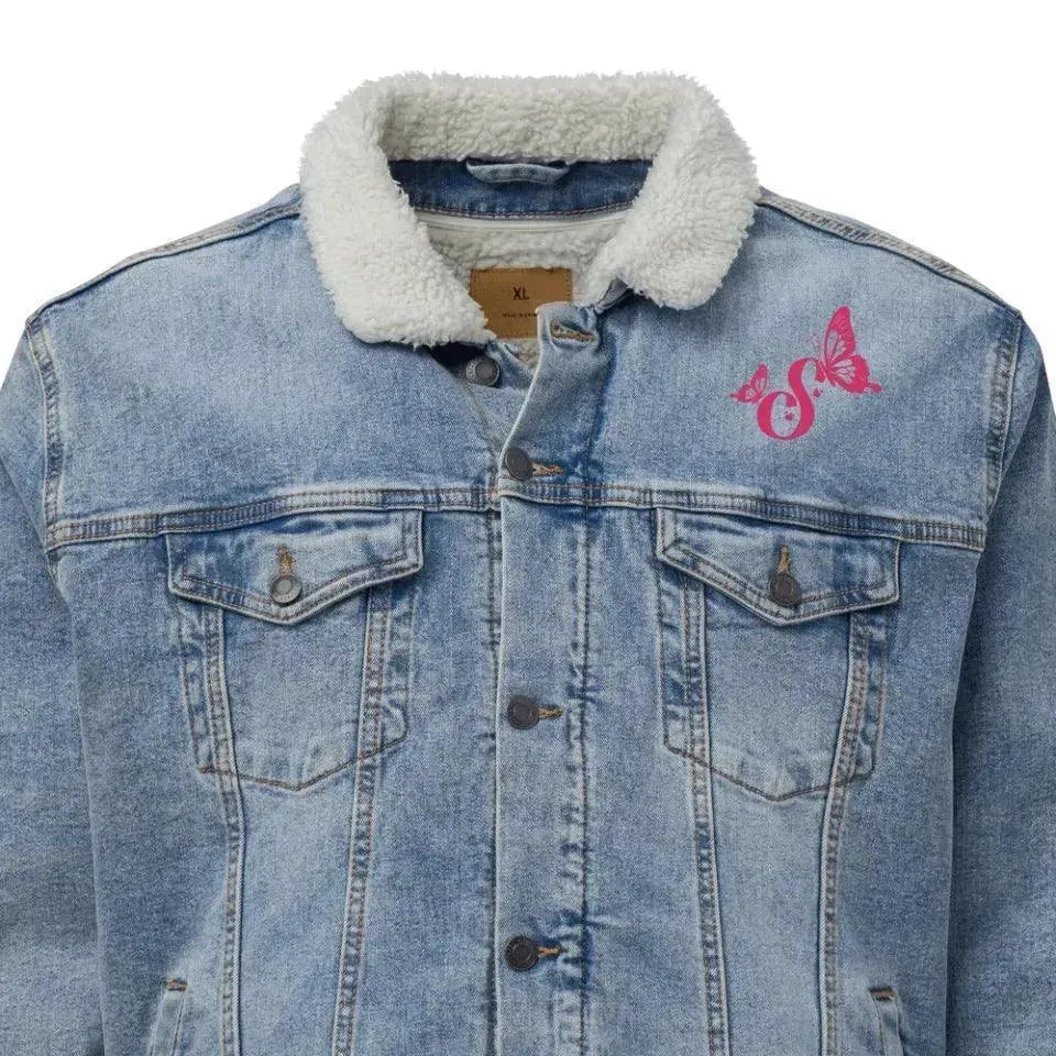 Custom Embroidered Butterflies Initial Jacket - ARTFULANE