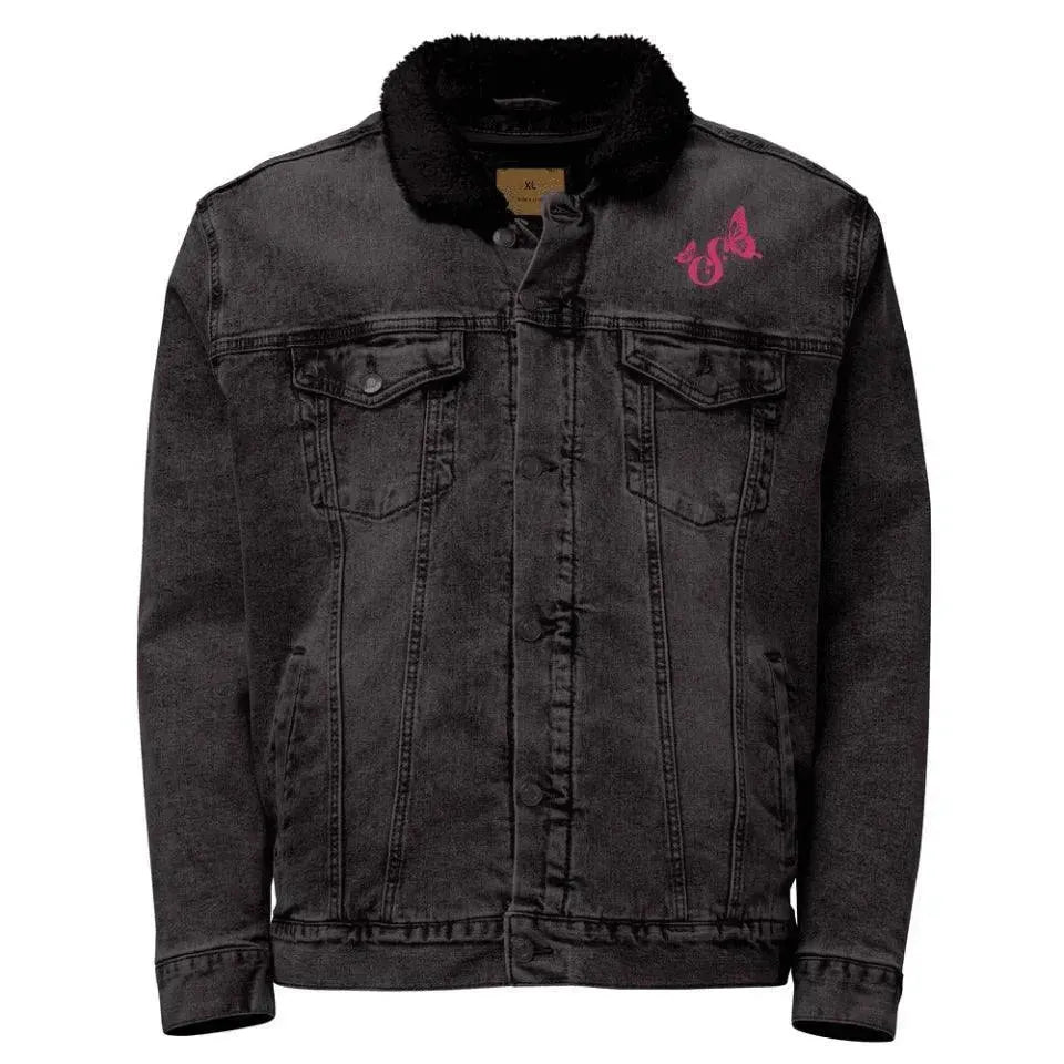 Custom Embroidered Butterflies Initial Jacket - ARTFULANE