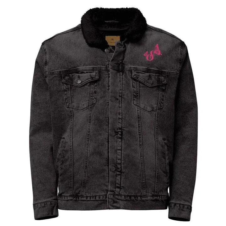 Custom Embroidered Butterflies Initial Jacket - ARTFULANE