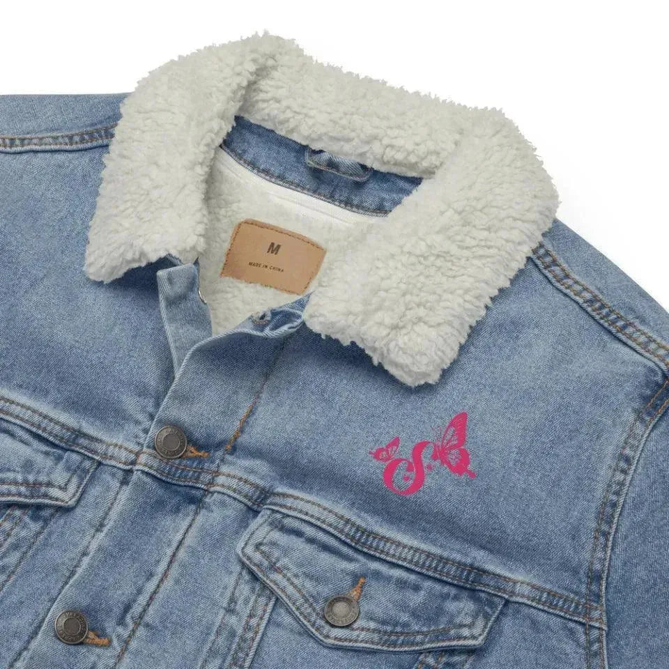 Custom Embroidered Butterflies Initial Jacket - ARTFULANE