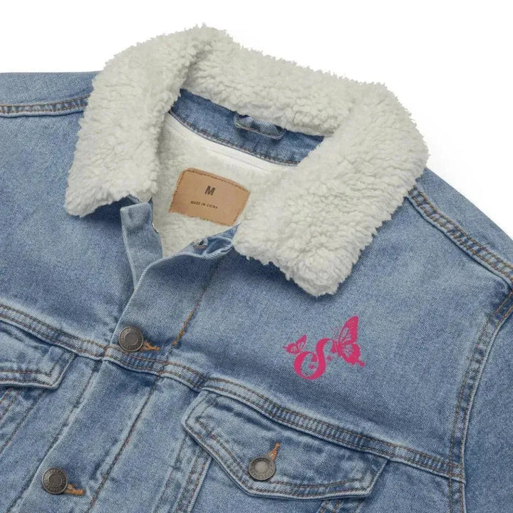 Custom Embroidered Butterflies Initial Jacket - ARTFULANE