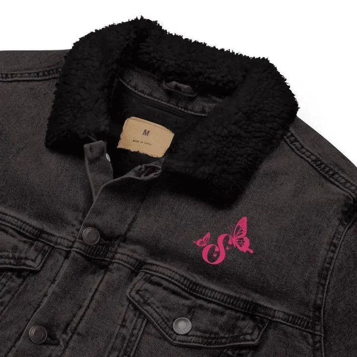 Custom Embroidered Butterflies Initial Jacket - ARTFULANE