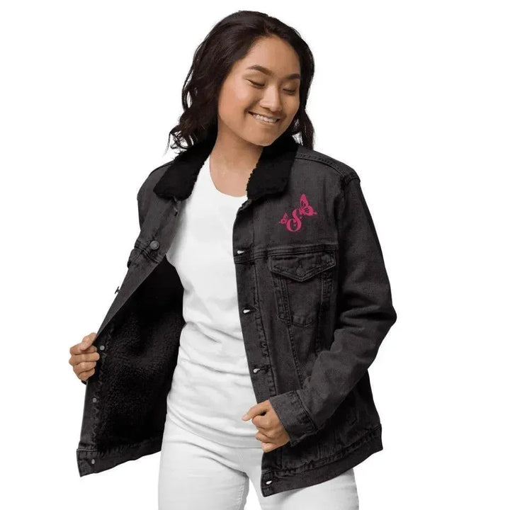 Custom Embroidered Butterflies Initial Jacket - ARTFULANE