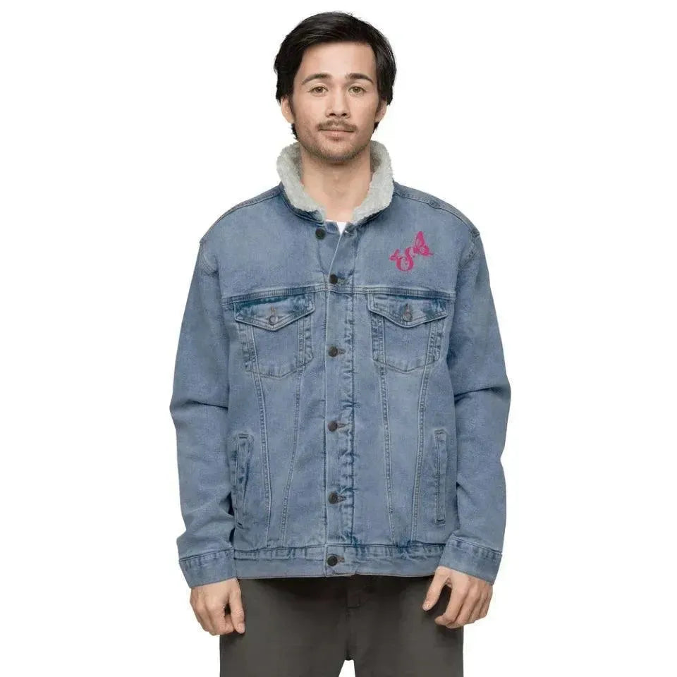 Custom Embroidered Butterflies Initial Jacket - ARTFULANE