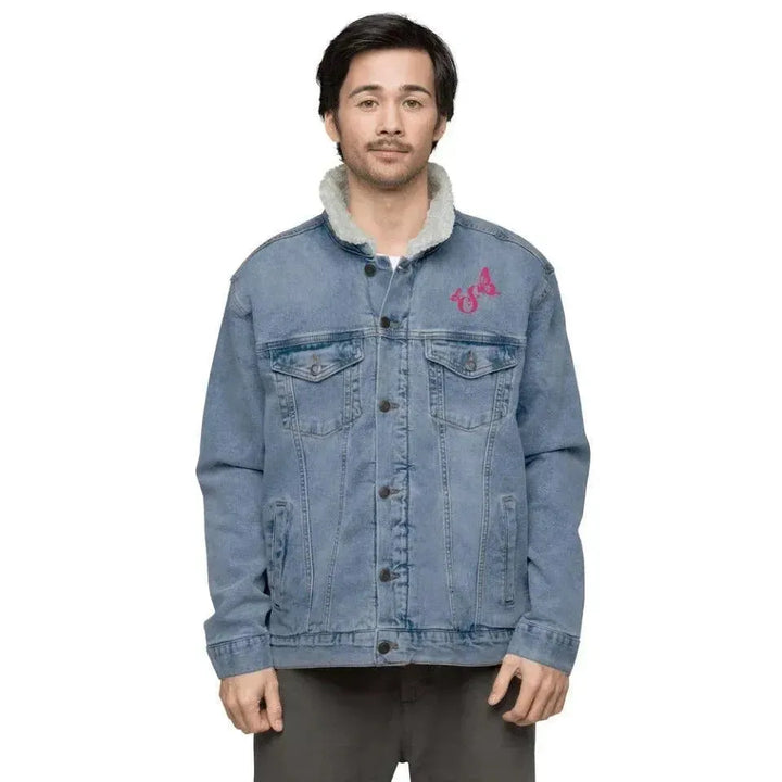 Custom Embroidered Butterflies Initial Jacket - ARTFULANE