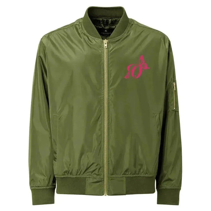 Custom Embroidered Butterflies Initial Jacket - ARTFULANE
