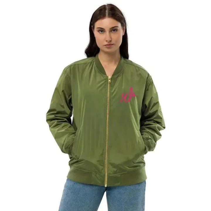 Custom Embroidered Butterflies Initial Jacket - ARTFULANE