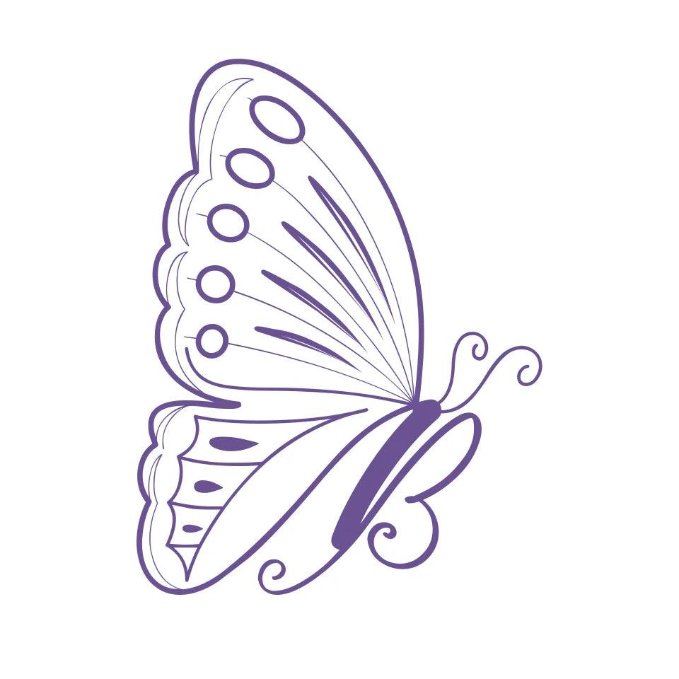 Custom Embroidered Butterfly Initial Jacket - ARTFULANE