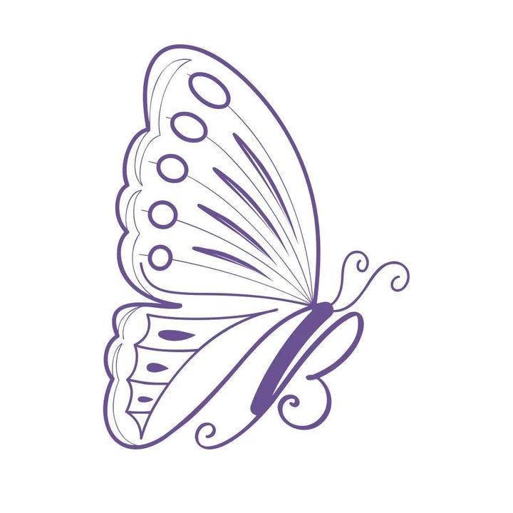 Custom Embroidered Butterfly Initial Jacket - ARTFULANE