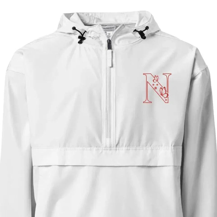 Custom Embroidered Butterfly Initial Jacket - ARTFULANE