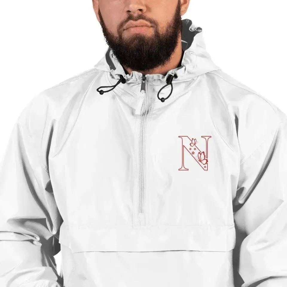 Custom Embroidered Butterfly Initial Jacket - ARTFULANE