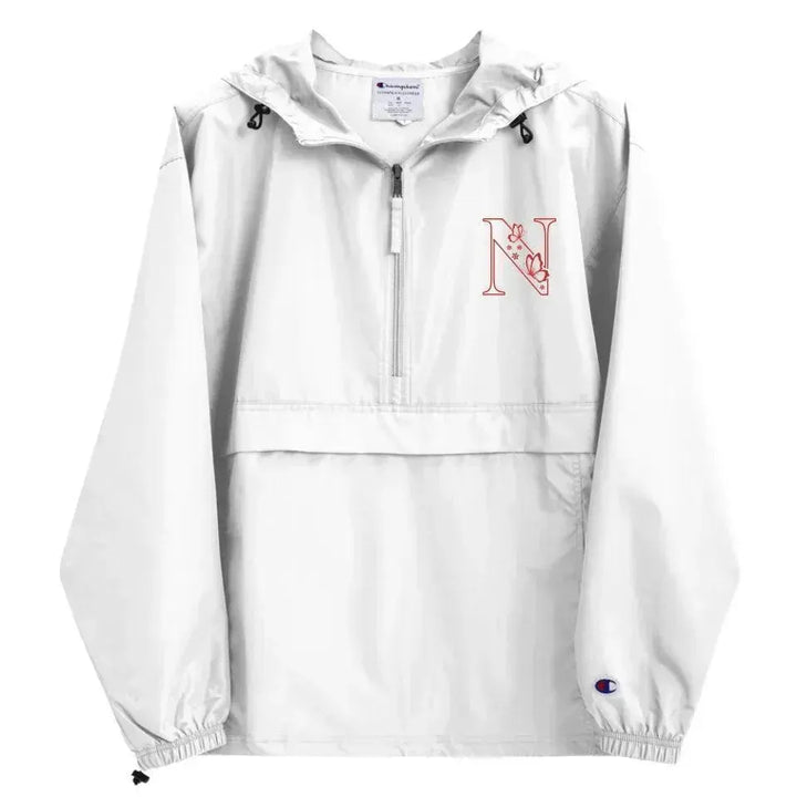 Custom Embroidered Butterfly Initial Jacket - ARTFULANE