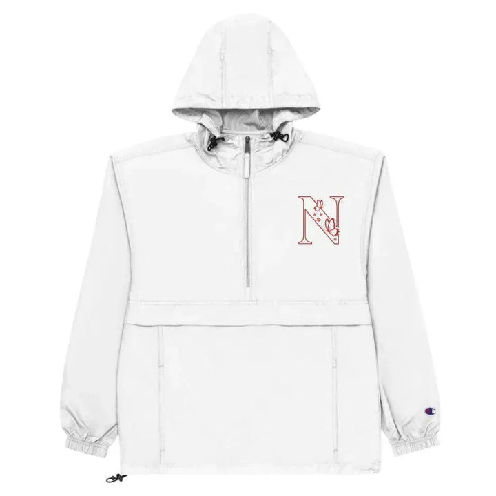 Custom Embroidered Butterfly Initial Jacket - ARTFULANE