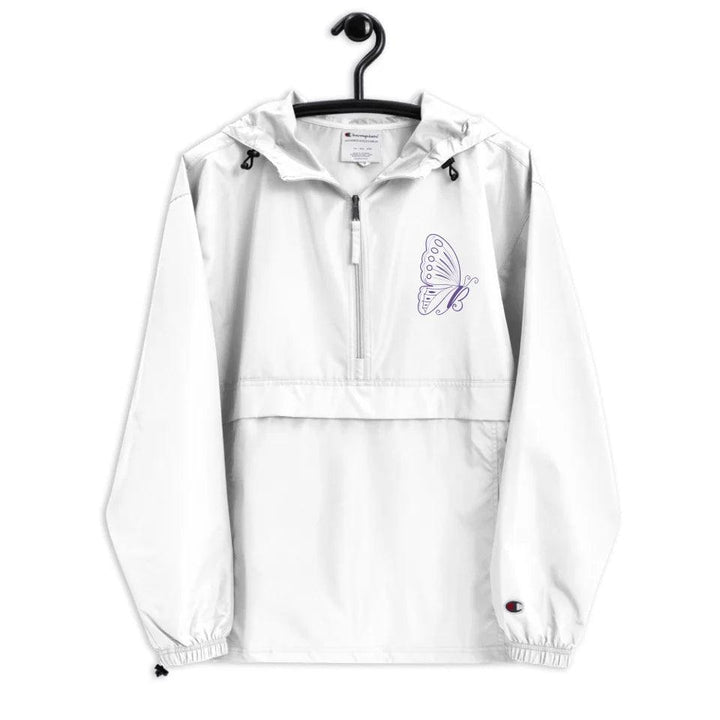 Custom Embroidered Butterfly Initial Jacket - ARTFULANE