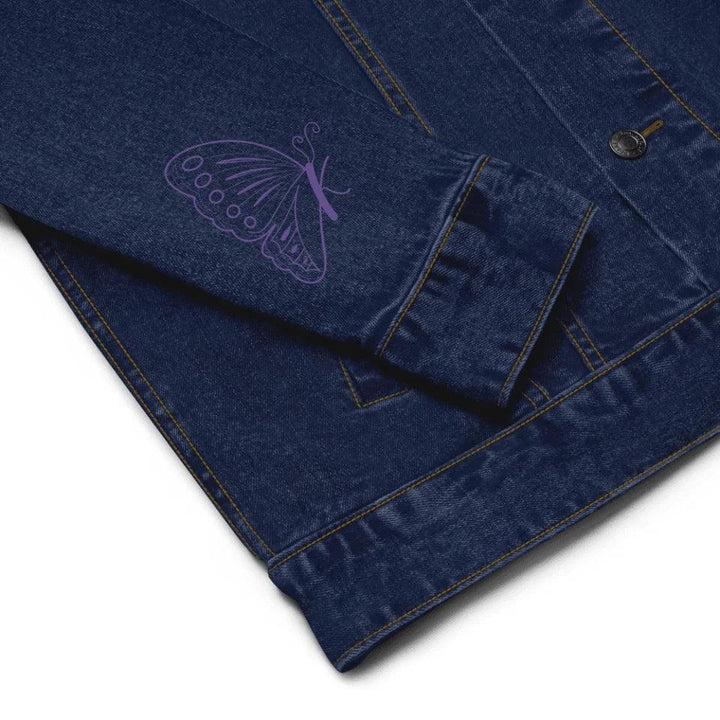 Custom Embroidered Butterfly Initial Jacket - ARTFULANE