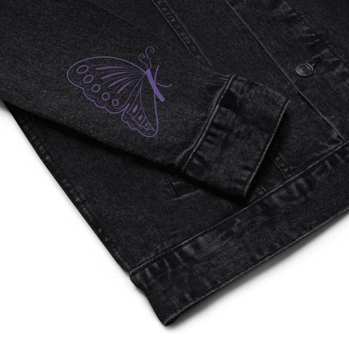 Custom Embroidered Butterfly Initial Jacket - ARTFULANE