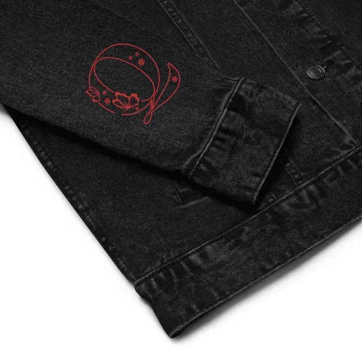 Custom Embroidered Butterfly Initial Jacket - ARTFULANE