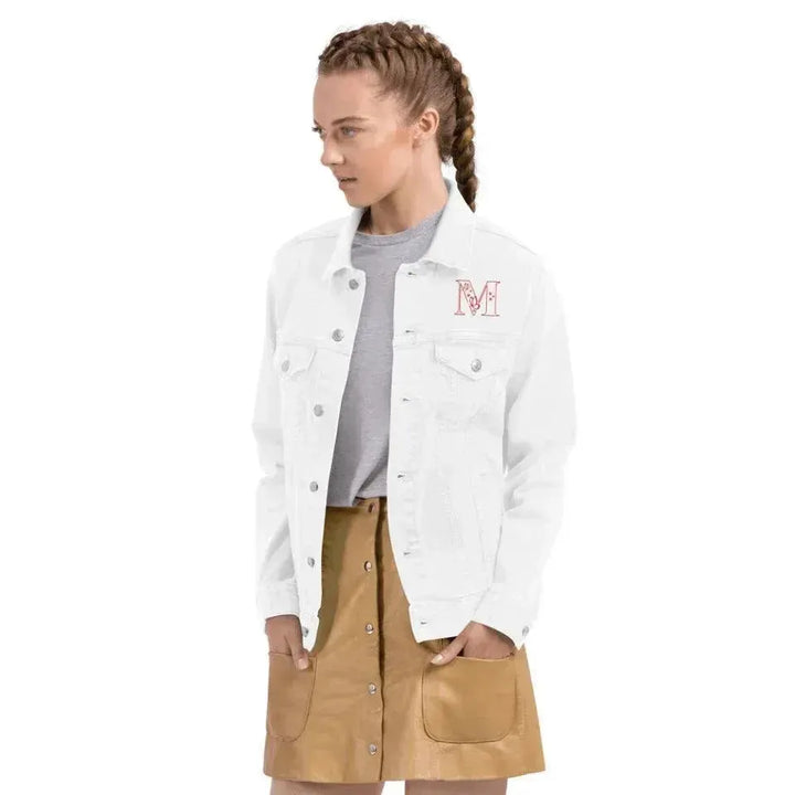 Custom Embroidered Butterfly Initial Jacket - ARTFULANE