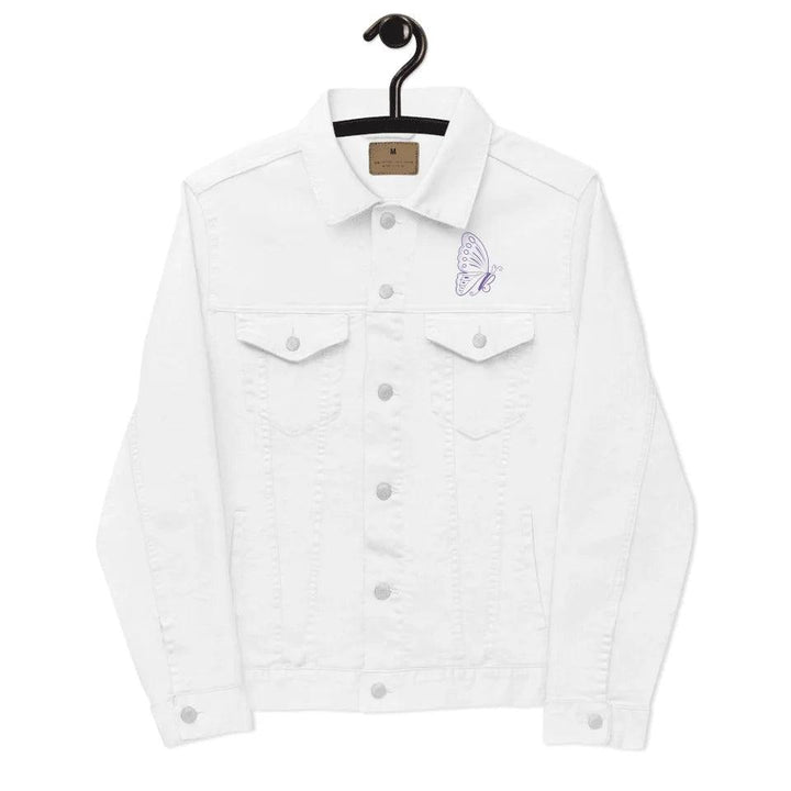 Custom Embroidered Butterfly Initial Jacket - ARTFULANE