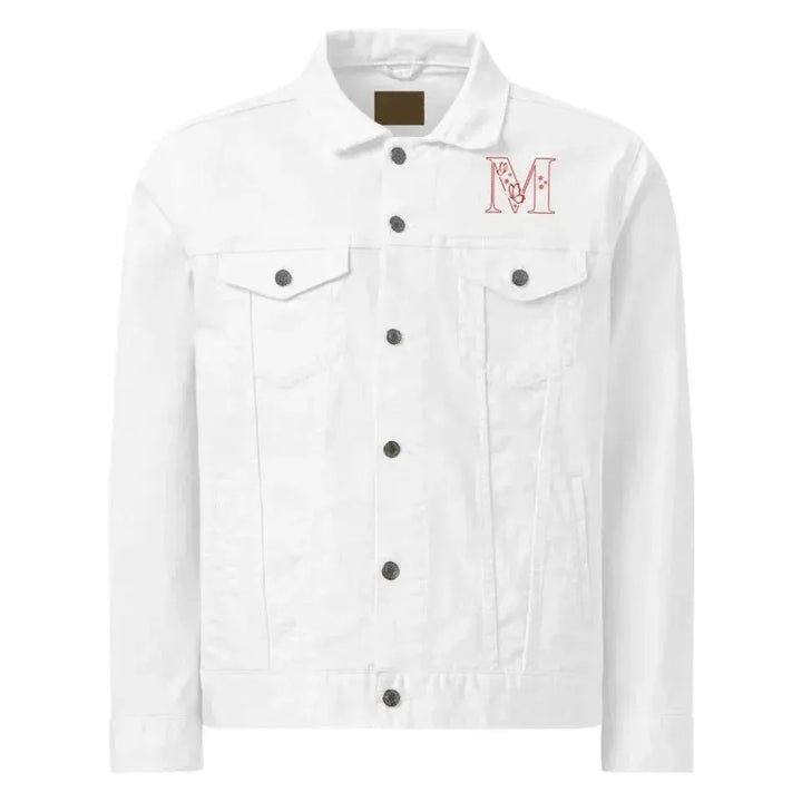 Custom Embroidered Butterfly Initial Jacket - ARTFULANE