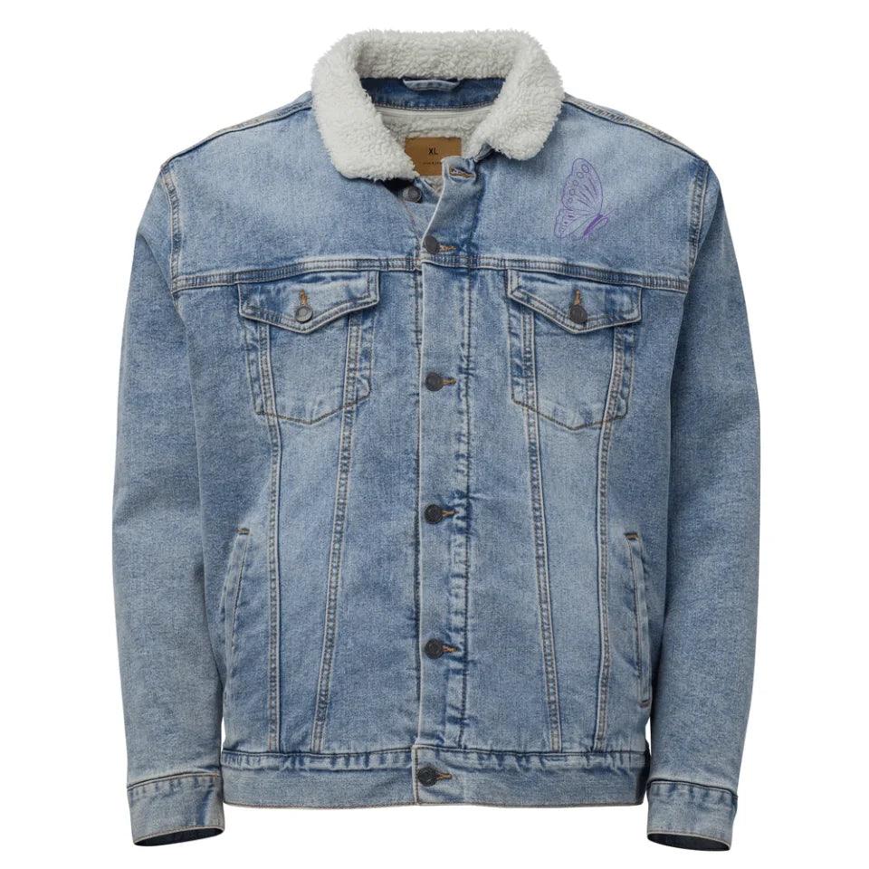 Custom Embroidered Butterfly Initial Jacket - ARTFULANE