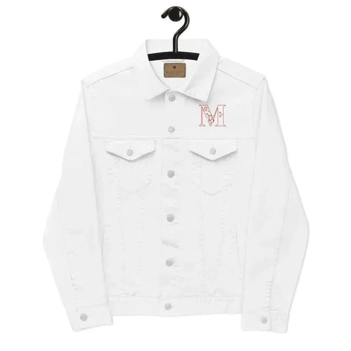 Custom Embroidered Butterfly Initial Jacket - ARTFULANE